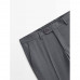 Костюмные брюки из шерстяной ткани двунитки серого цвета