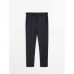 Костюмные брюки из биэластичной шерсти серого цвета