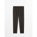 Костюмные брюки из шерсти Super 120 с узором «гусиная лапка»