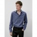 Slim fit melange houndstooth shirt