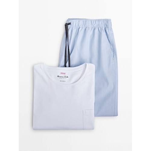 Пижамные брюки fil a fil и футболка с коротким рукавом
