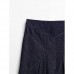 Джинсовая плиссированная юбка миди с полосканием для стирки