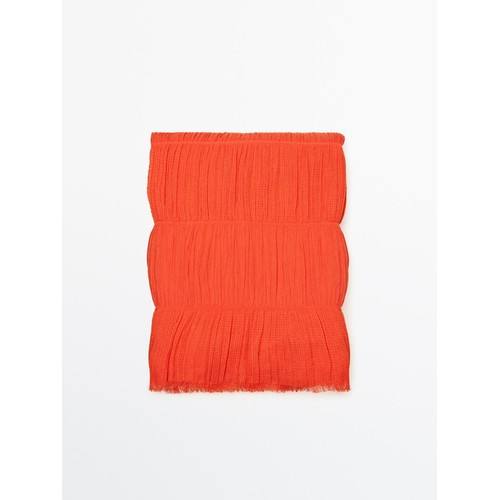 Текстурированный шарф из смеси хлопка